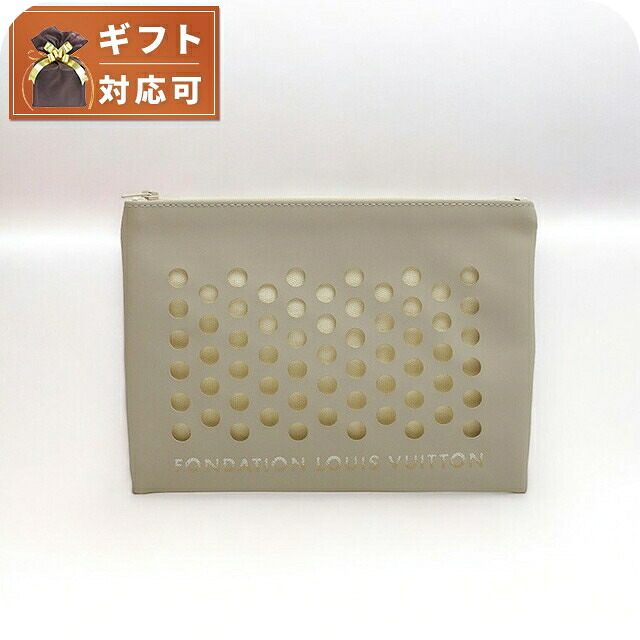 フォンダシオン ルイヴィトン FONDATION LOUIS VUITTON Fondation Louis Vuitton Clutch ポーチ クラッチバッグ 小物入れ LV-FDT-23564 レディース グレー グレー 軽量 小さめ ミニバッグ ブランド 高級 おしゃれ プレゼント 女性 実用的 かわいい