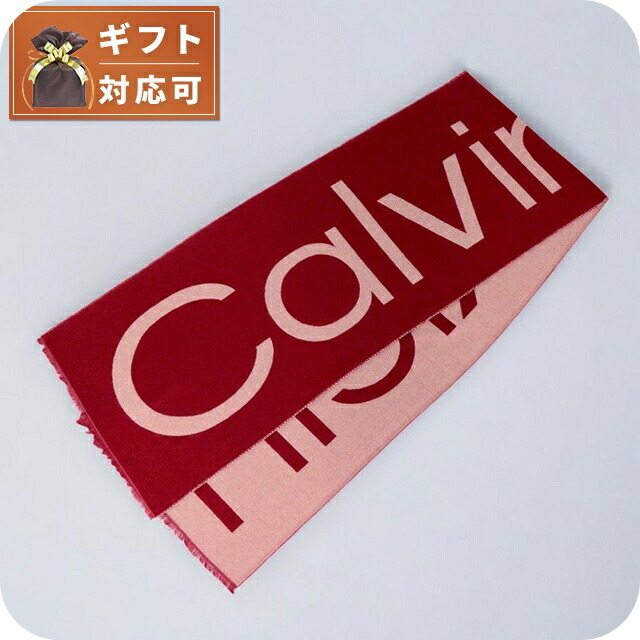 カルバンクライン CALVIN KLEIN マフラー K60K612028-XAI レディース レッド マフラー