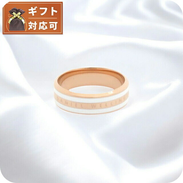 ダニエルウェリントン DANIEL WELLINGTON Emalie Ring Satin White RG 60 リング アクセサリー 指輪 DW00400045 レディース メンズ ローズゴールド ホワイト
