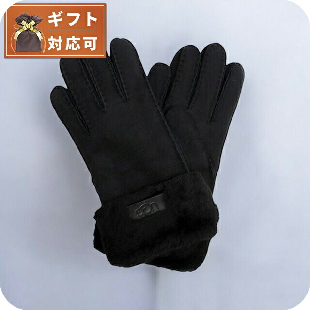 アグ UGG Turn Cuff Glove 手袋 17369-BLK レディース S シープスキン ブラック 手袋