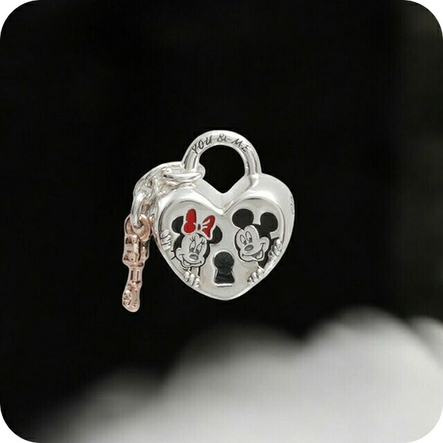 パンドラ PANDORA Disney Mickey Mouse & Minnie Mouse Padlock Charm ブレスレットチャーム 780109C01 レディース シルバー ブランド