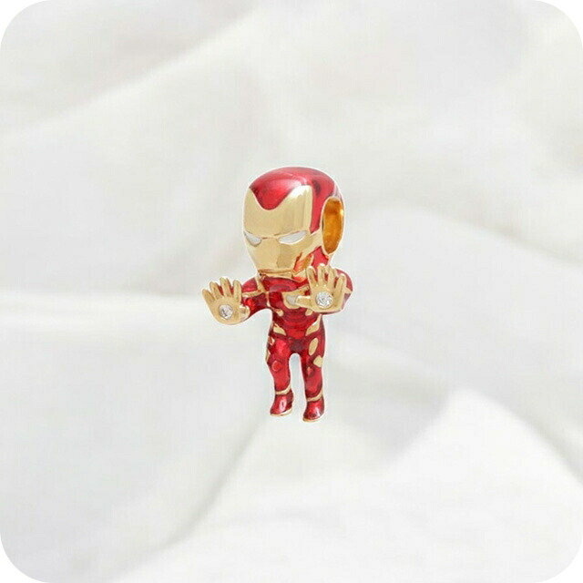 パンドラ PANDORA Marvel The Avengers Iron Man Charm ブレスレットチャーム 760268C01 レディース ゴールド ブランド