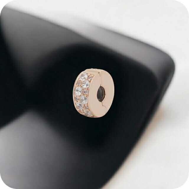 パンドラ PANDORA Clear Pav Clip Charm ブレスレットチャーム 781817CZ レディース ローズゴールド ブランド