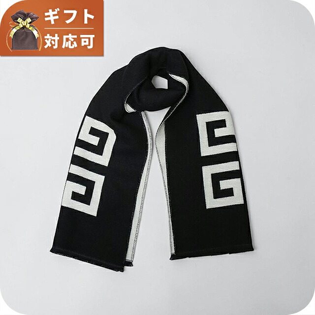 ジバンシー GIVENCHY マフラー GV3518-J6262-001 ユニセックス メンズ レディース ブラック マフラー ブランド