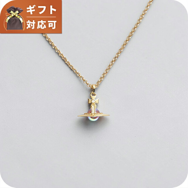 ヴィヴィアンウエストウッド VIVIENNE WESTWOOD NEW PETITE ORB ネックレス 63020098-02R995 レディース ゴールド クリスタル ブランド