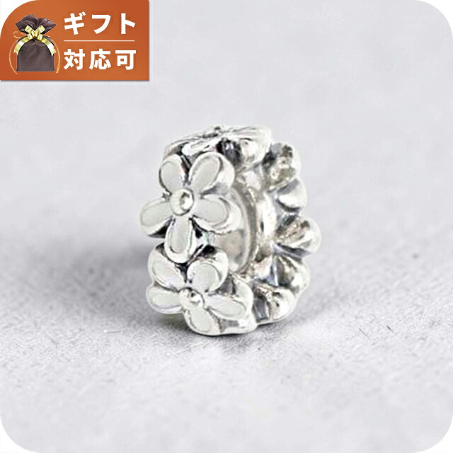 パンドラ PANDORA Moments White Daisy Flower Spacer Charm チャーム 791495en12 レディース シルバー ブランド