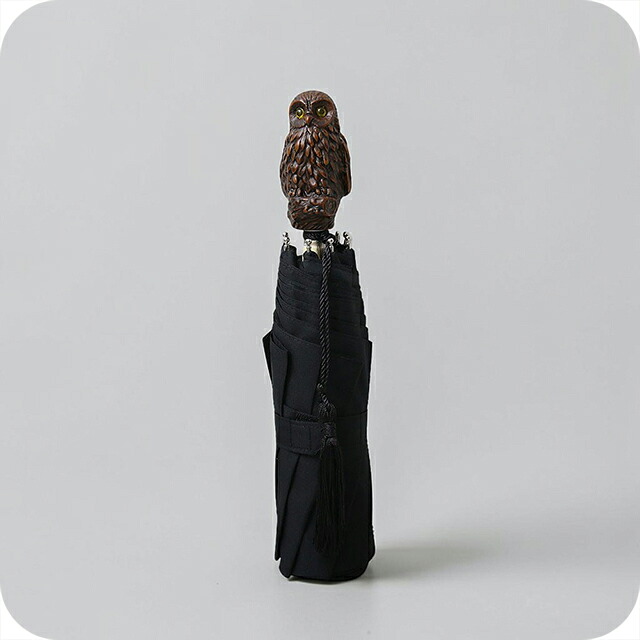 ギドゥジャン Guy de Jean 102147 折りたたみ傘 102110-owl-black ユニセックス black 折畳傘 102147 ブランド
