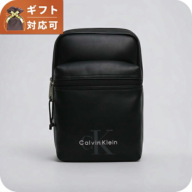 カルバンクライン CALVIN KLEIN BOLD LOGO WEBBING SLING ショルダーバッグ lv04d3449g-ub1 メンズ BLACK ブランド 斜めがけ ブランド 高級 おしゃれ プレゼント 男性 実用的 かっこいい