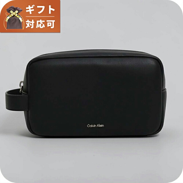 カルバンクライン CALVIN KLEIN RAISED DOPP KIT クラッチバッグ lv04d1227g-ub1 メンズ BLACK ブランド ビジネス 軽量 小さめ ミニバッグ ブランド 高級 おしゃれ プレゼント 男性 実用的 かっこいい