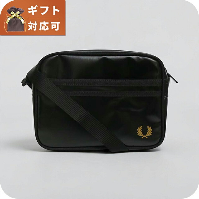 フレッドペリー FRED PERRY Tonal Classic Mini Shoulder Bag ショルダーバッグ l2169-774 ユニセックス Black Gold ブランド 斜めがけ ブランド 高級 おしゃれ プレゼント 男性 実用的 かっこいい
