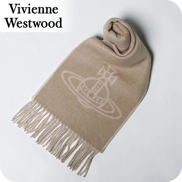 ヴィヴィアン ウエストウッド マフラー メンズ レディース ブランド Vivienne Westwood ロゴ W01MK-C405 CAMEL ビビアン