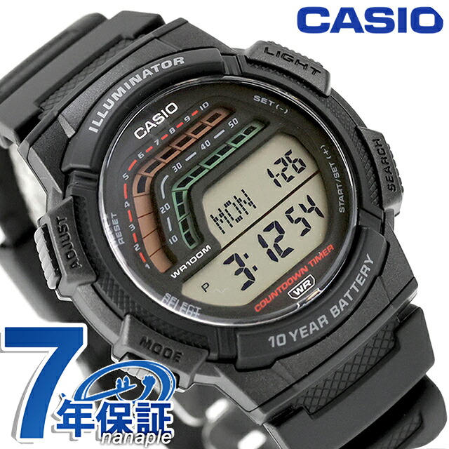 カシオ チープカシオ CASIO スタンダード クォーツ 電池式 WS-1800-1AV 海外モデル メンズ チプカシ 腕時計 ブランド カシオ casio デジタル ブラック 黒 おしゃれ 防水 小さい 軽い かわいい プレゼント 実用的