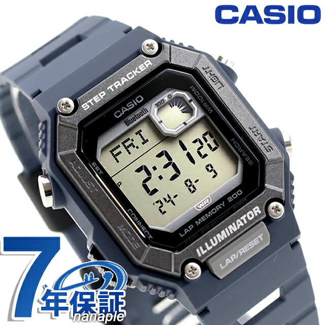 カシオ CASIO アウトドア WS-B1000-2AV スタンダード チプカシ Bluetooth 海外モデル メンズ 腕時計 カシオ CASIO アウトドア デジタル ネイビー ブランド おしゃれ 防水 小さい 軽い かっこいい プレゼント 男性 実用的