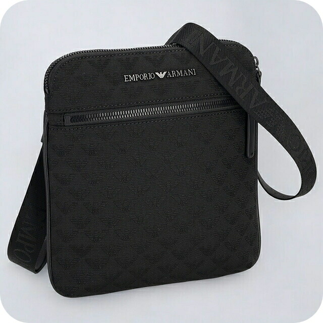 エンポリオ・アルマーニ ショルダーバッグ メンズ EMPORIO ARMANI Y4M185Y022V 81336 ブラック 斜めがけ ブランド 高級 おしゃれ プレゼント 男性 実用的 かっこいい
