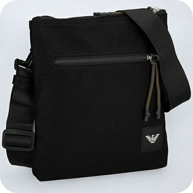 エンポリオ・アルマーニ ショルダーバッグ メンズ EMPORIO ARMANI Y4M420YQ73K 80001 ブラック 斜めがけ ブランド 高級 おしゃれ プレゼント 男性 実用的 かっこいい