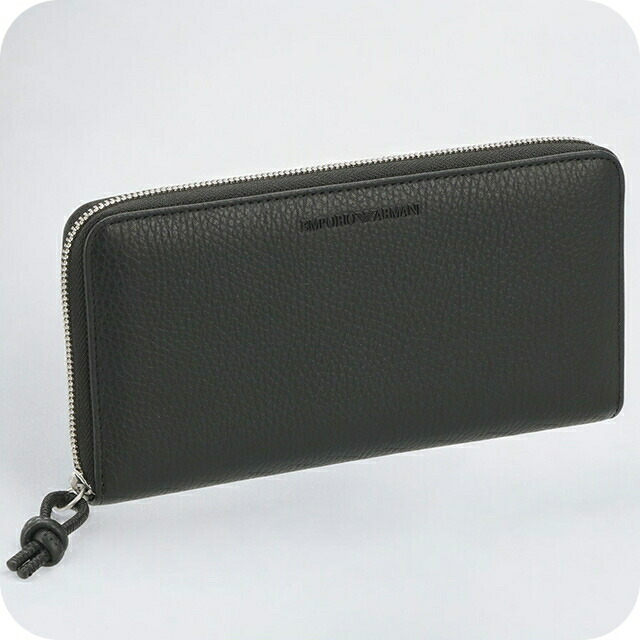 エンポリオ・アルマーニ 長財布 メンズ EMPORIO ARMANI Y4R169Y068E 80001 ブラック ウォレット ブランド 高級 おしゃれ プレゼント 実用的