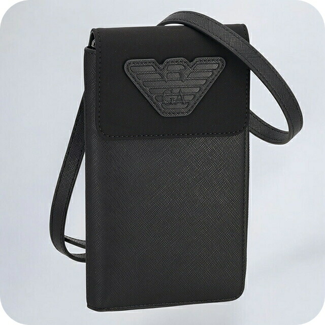 エンポリオ・アルマーニ ショルダーバッグ メンズ EMPORIO ARMANI Y4R321Y216J 81073 ブラック 斜めがけ ブランド 高級 おしゃれ プレゼント 男性 実用的 かっこいい