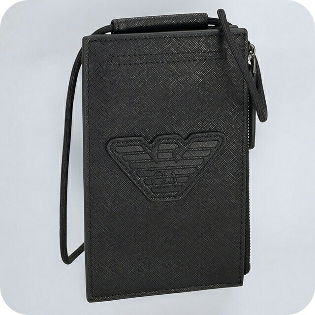 エンポリオ・アルマーニ ショルダーバッグ メンズ EMPORIO ARMANI Y4R355Y216J 81073 ブラック 斜めがけ ブランド 高級 おしゃれ プレゼント 男性 実用的 かっこいい