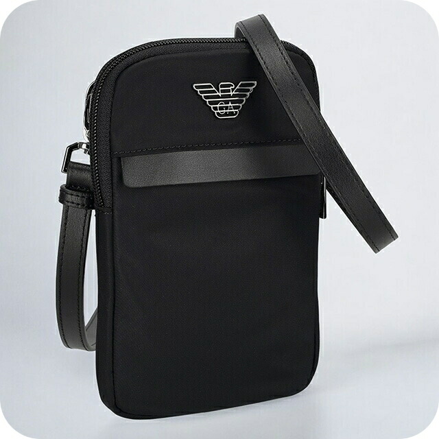 エンポリオ・アルマーニ ショルダーバッグ メンズ EMPORIO ARMANI Y4R507Y217J 80001 ブラック 斜めがけ ブランド 高級 おしゃれ プレゼント 男性 実用的 かっこいい
