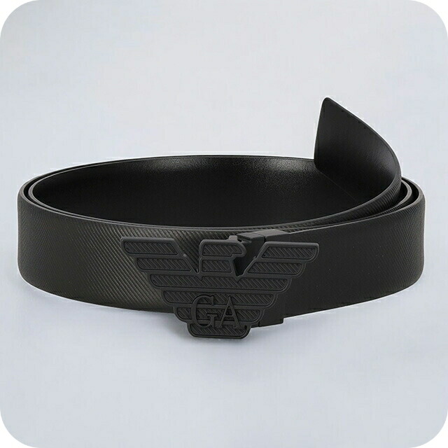 エンポリオ・アルマーニ ベルト メンズ ブランド EMPORIO ARMANI Y4S642YQ48K 81386 ブラック