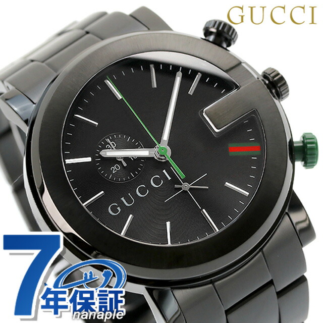 グッチ 時計 メンズ GUCCI 腕時計 G-CHRONO G-クロノ オールブラック YA101331 高級 ブランド おしゃれ 防水 プレゼント 男性 実用的