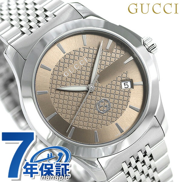 グッチ 時計 Gタイムレス 40mm メンズ 腕時計 YA1264107 GUCCI ブラウン 高級 ブランド おしゃれ 防水 プレゼント 男性 実用的
