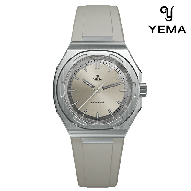 イエマ アーバントラベラー2025 自動巻き 腕時計 ブランド メンズ YEMA YWTR25-FFRBS アナログ グレーシルバー グレー フランス製 おしゃれ 防水 プレゼント 男性 実用的