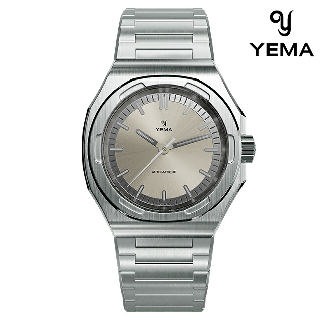 イエマ アーバントラベラー2025 自動巻き 腕時計 ブランド メンズ YEMA YWTR25-FMS アナログ グレーシルバー フランス製 おしゃれ 防水 プレゼント 男性 実用的