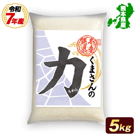 オープン記念特別価格!【 熊本県産 くまさんの力 白米5kg 】 速攻出荷 令和7年産
