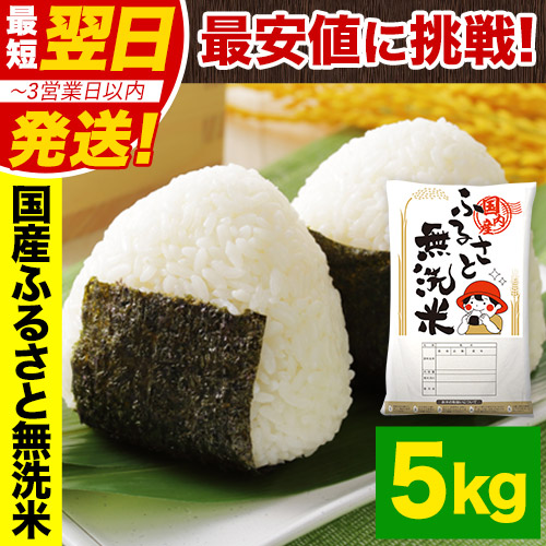 【★最短翌日発送！！★】令和7年産 米 国産 ブレンド ふるさと 無洗米 5kg 精米 国産ふるさと無洗米 非常食 保存食 こめ コメ kome ご当地風土 熊本 1-3営業日以内に出荷予定(土日祝除く)