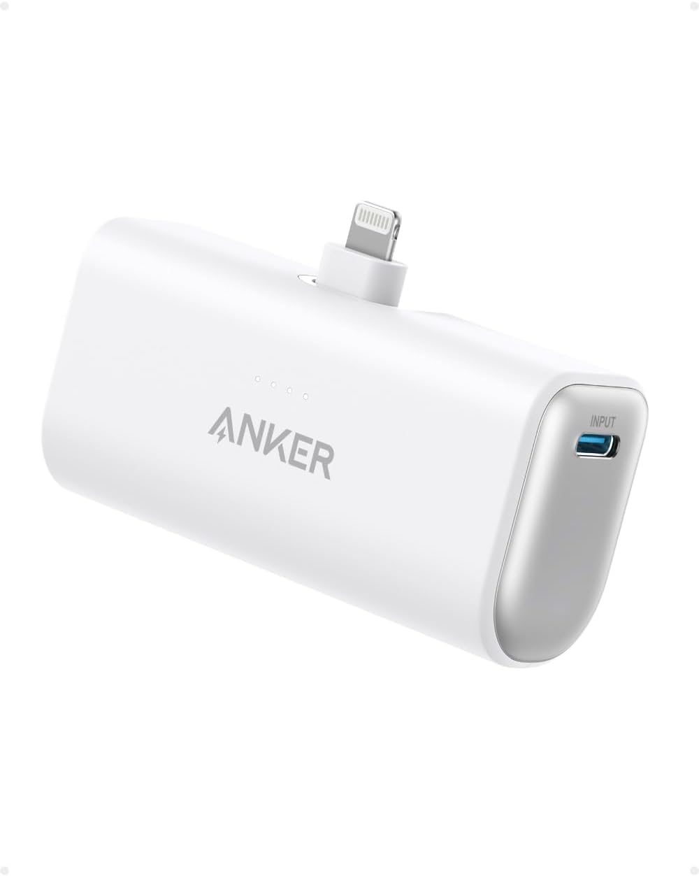 Anker Nano Power Bank (12W, Built-In Lightning Connector) ホワイト