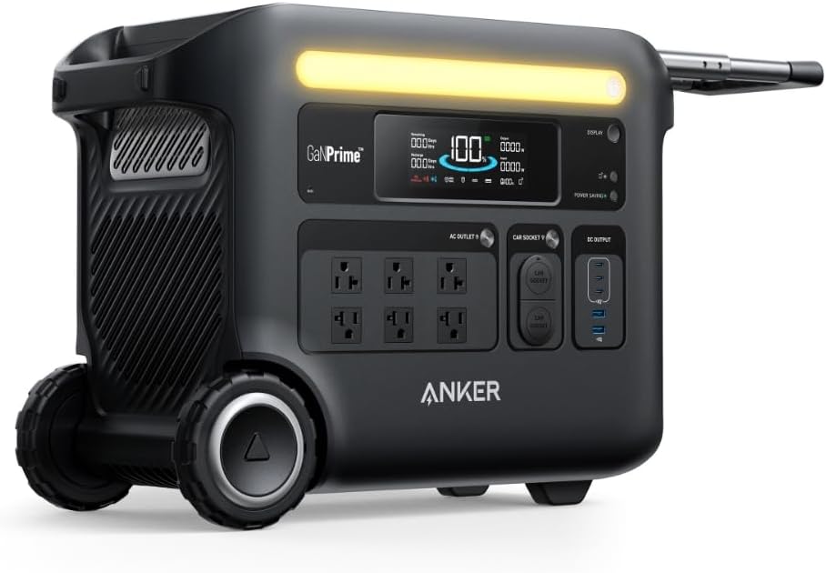 Anker Solix F2600 Portable Power Station (PowerHouse 2560Wh)