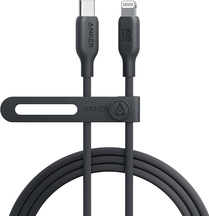 Anker 541 エコフレンドリー USB-C & ライトニング ケーブル 1.8m ブラック