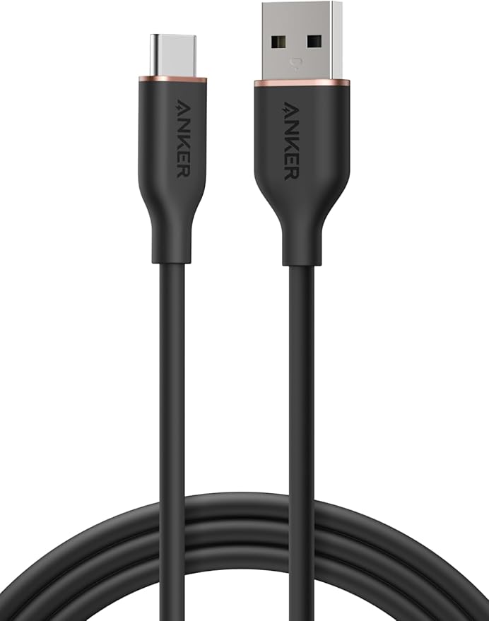 Anker USB-C ＆ USB-A ケーブル (Flow) 1.8m ミッドナイトブラック