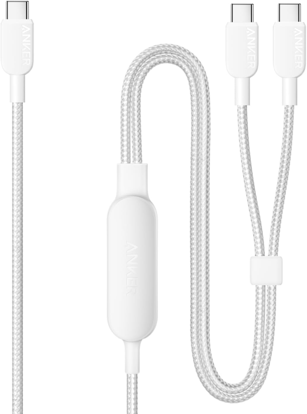 Anker USB-C ＆ USB-C ケーブル (2-in-1, 140W) 1.2m ホワイト