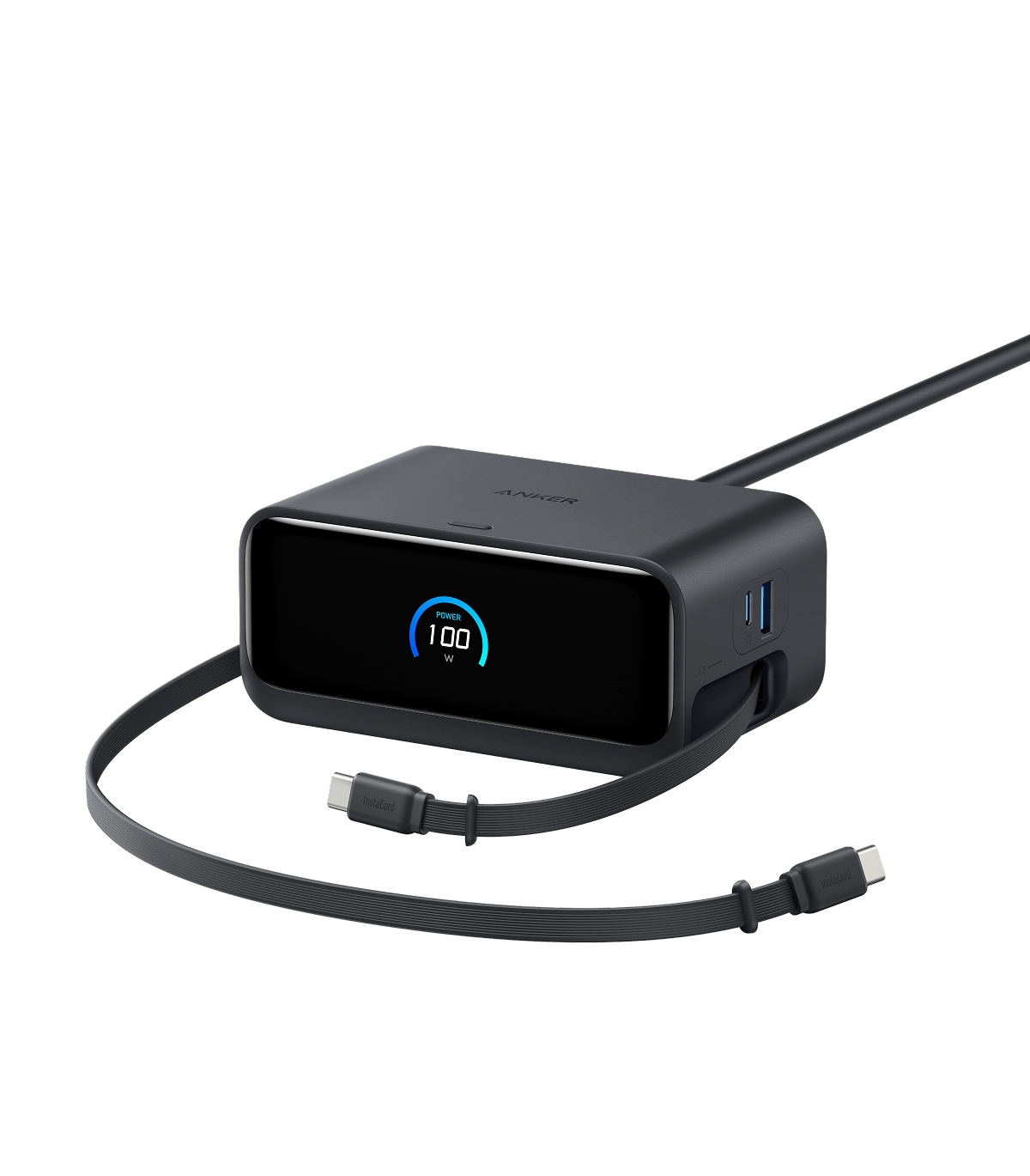 Anker Nano Charging Station (7-in-1, 100W, 巻取り式 USB-Cケーブル) ブラック