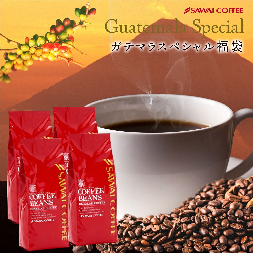 澤井珈琲 華やかな香りと深いコク。グァテマラを大入り福袋 グァテマラスペシャル 300g×4袋 中挽き