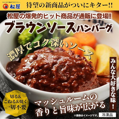 【松屋 公式】ブラウンハンバーグ9食