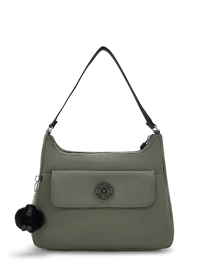 kipling スカーレット グリーンモス ショルダーバッグ
