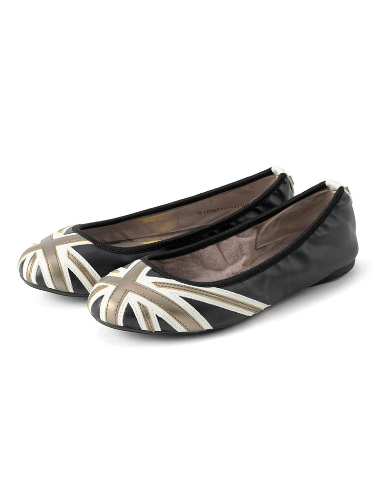 BUTTERFLY TWISTS JACQUI 折りたたみ可能フラットシューズ BLK/GRY