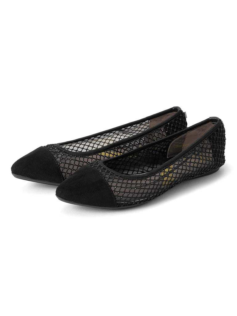 BUTTERFLY TWISTS LOTTIE-TULLE 折りたたみ可能フラットシューズ BLKSTN