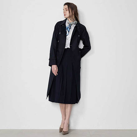 Aquascutum Women コート 5006450880 ネイビー