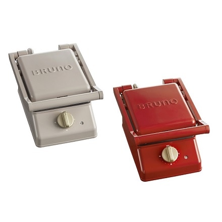 BRUNO グリルサンドメーカーシングル BOE083 レッド