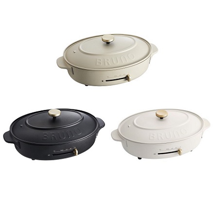 BRUNO オーバルホットプレート ホワイト BOE053-WH