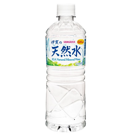 サンガリア 伊賀の天然水 600mlペットボトル 24本