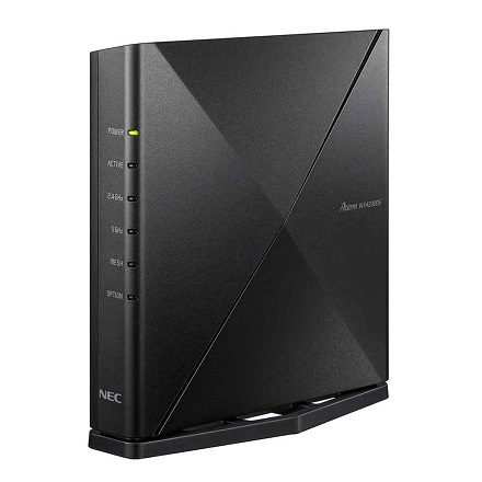 エヌイーシー Wi-Fi 6対応 3603+574Mbps 無線LANルーター PA-WX4200D5 ブラック
