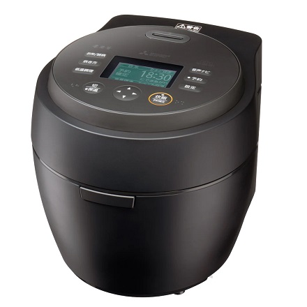 三菱 IHジャー炊飯器 本炭釜 紬 5.5合 NJ-BW10H-B 炭漆黒
