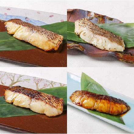 アーマリン近大 近大生まれマダイ焼味四種食べ比べセット 塩焼き・西京焼き 各3食 照り焼き・柚庵焼き 各2食