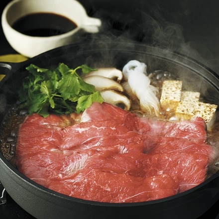 信州セキュアフーズ 山梨 甲州ワインビーフ すきやき用 モモ 450g