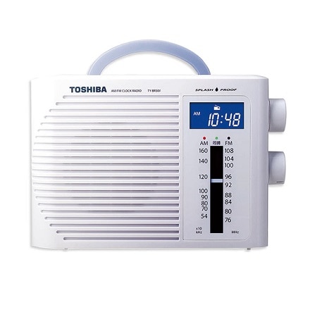 東芝 防水クロックラジオ　TY-BR30F(W)